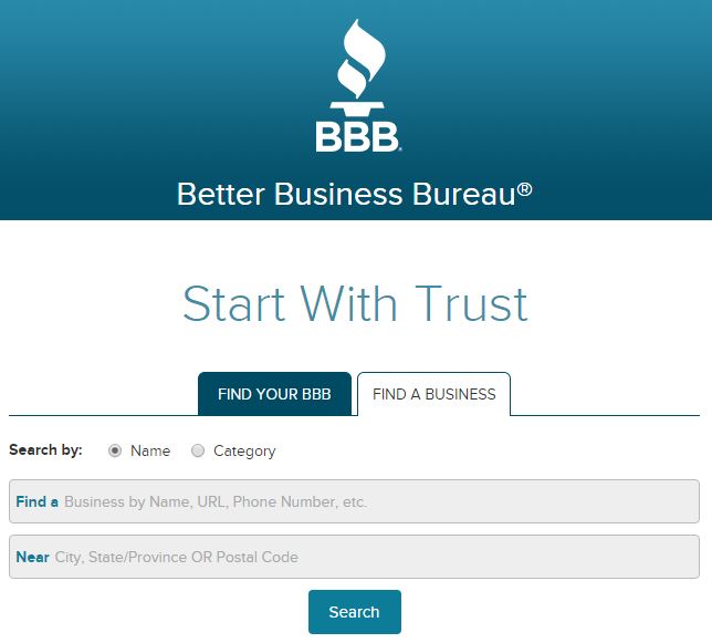 Better Business Bureau Website